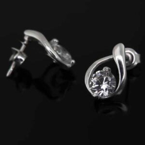 Kolczyki krople z cyrkoniami