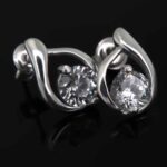 Kolczyki krople z cyrkoniami