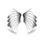 Kolczyki duże skrzydła