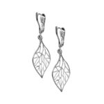 Kolczyki ażurowe listki