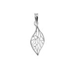 Wisiorek ażurowy listek