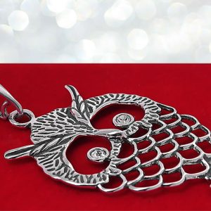 Wisior ażurowa sowa