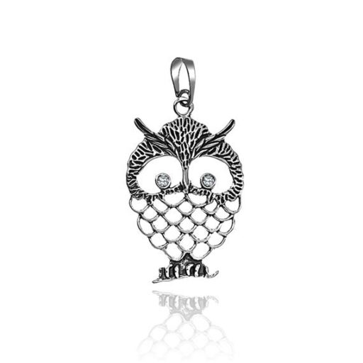 Wisior ażurowa sowa