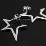 Kolczyki gwiazdki konturowe