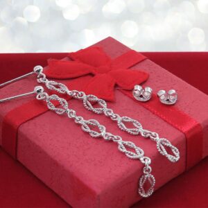 Wiszące plecione kolczyki