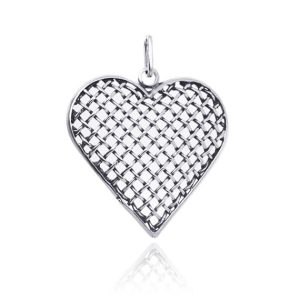 Wisior serce jednostronne