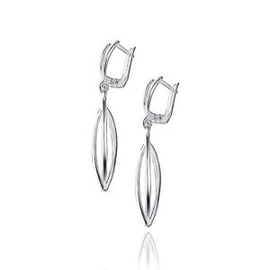 Kolczyki ażurowe pasiaste