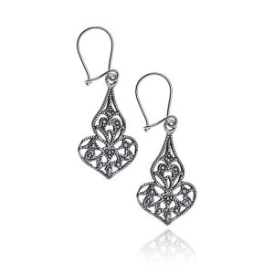 Kolczyki wiszące ażurowe