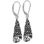 Kolczyki ażurowe stożki