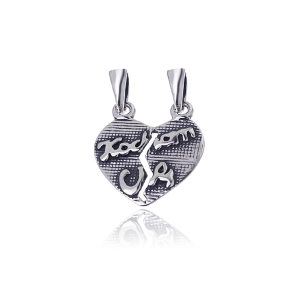 Wisiorek serce łamane