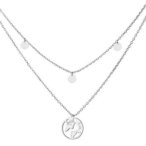 Podwójny naszyjnik z mapą