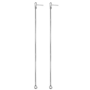 Wiszące kolczyki łańcuszki 7 cm z kulką