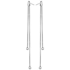 Kolczyki podwójne z kulkami 9cm