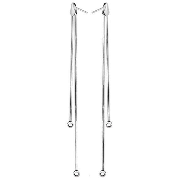 Kolczyki podwójne z kulkami 9cm 1 Kolczyki podwójne z kulkami 9cm