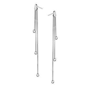 Kolczyki potrójne z kulkami 6