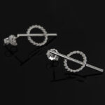 Kolczyki kółka z rurką