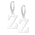 Kolczyki literki zamek angielski litera Z