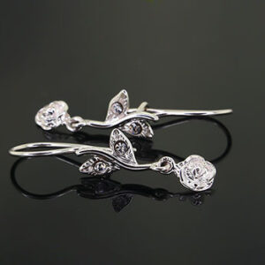 Kolczyki z różanym motywem