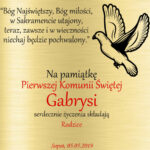 Pudełko z grawerem - Chrzest i Pierwsza Komunia