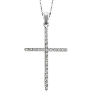 Krzyżyk z cyrkoniami