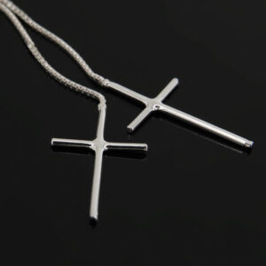 Kolczyki wiszące długie krzyżyki