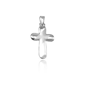 Srebrny krzyżyk zaokrąglony