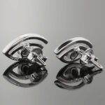 Kolczyki oczy z cyrkonią