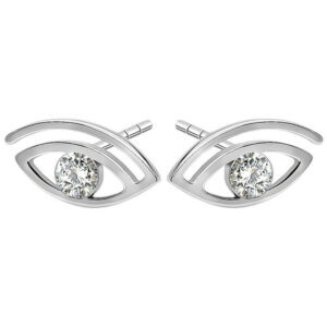 Kolczyki oczy z cyrkonią