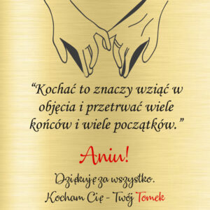 Pudełko z grawerem - Dla zakochany