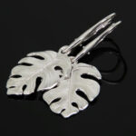 Kolczyki liście monstery