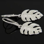 Kolczyki liście monstery