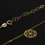 Złoty naszyjnik rozetka 333