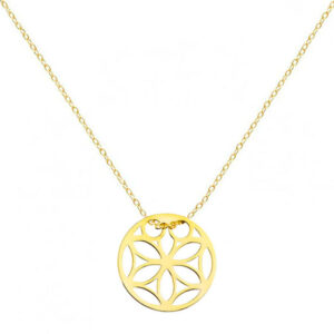 Złoty naszyjnik rozetka 333