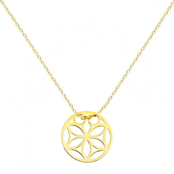 Złoty naszyjnik rozetka 333 1 Złoty naszyjnik rozetka 333