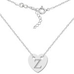 Naszyjnik z sercem i wygrawerowaną literką Z