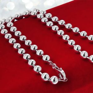 Naszyjnik kolia kulki 6mm 50cm