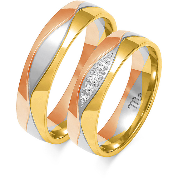 Obrączki z wielobarwnego złota 1 Obrączki z wielobarwnego złota