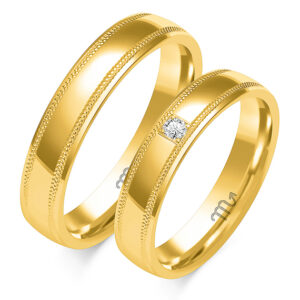 Obrączki z żółtego złota