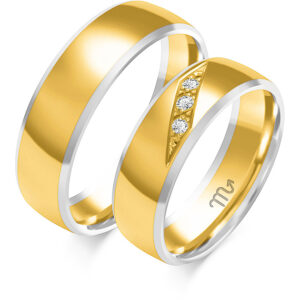 Obrączki z żółtego i białego złota
