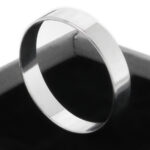 Obrączka gładka ze srebra