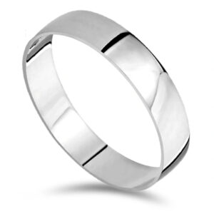 Obrączka gładka ze srebra