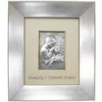 Obrazek srebrny Pamiątka I Komunii Świętej chłopczyk