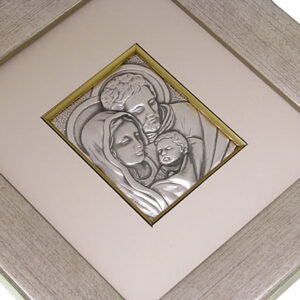 Obrazek srebrny Święta Rodzina