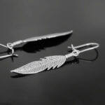 Kolczyki wiszące pióra