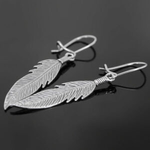 Kolczyki wiszące pióra