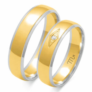 Obrączki z żółtego i białego złota