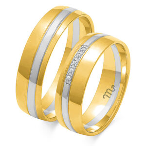 Obrączki z żółtego i białego złota