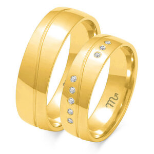 Obrączki z żółtego złota