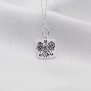 Naszyjnik 925 z POLSKIM ORŁEM ORZEŁ BÓG HONOR 45cm
