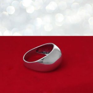 Gładka wysoka obrączka